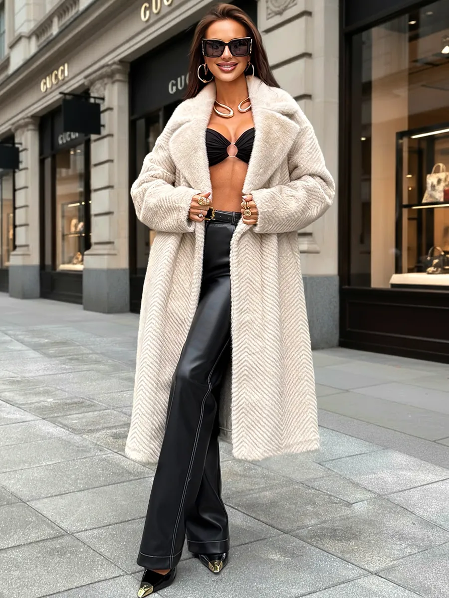 Молочная шуба искусственная