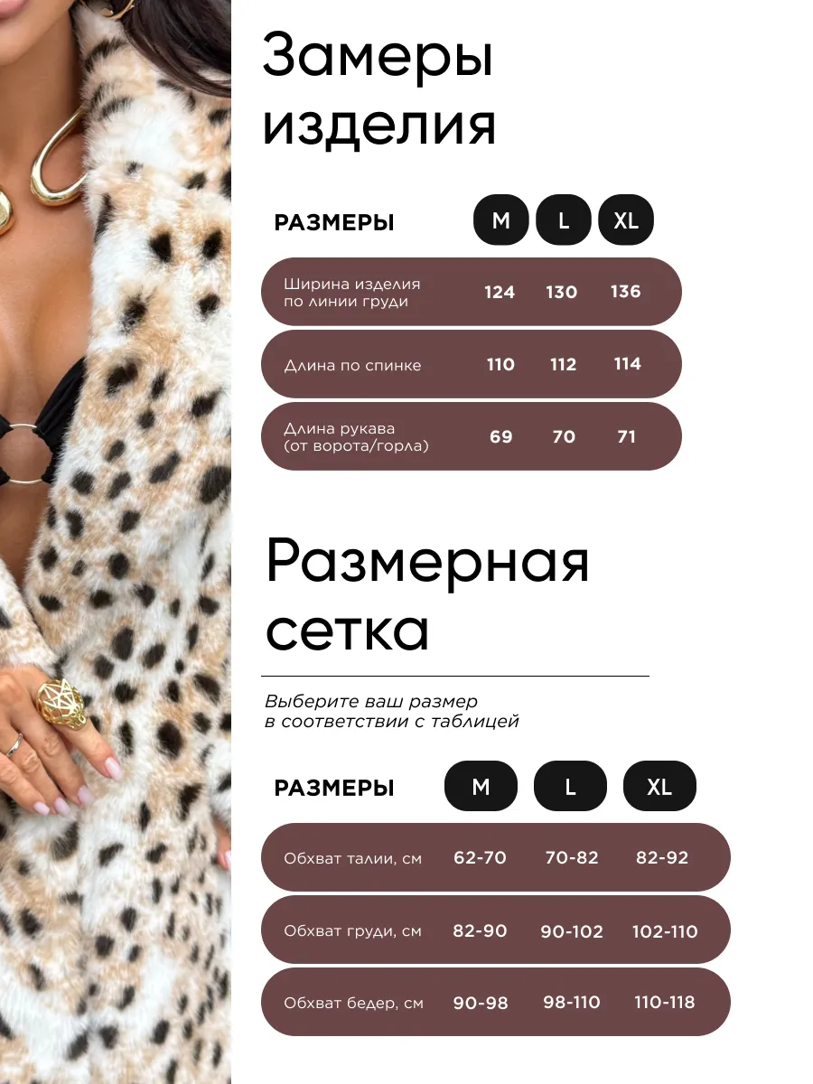 Шуба искусственная леопардовая