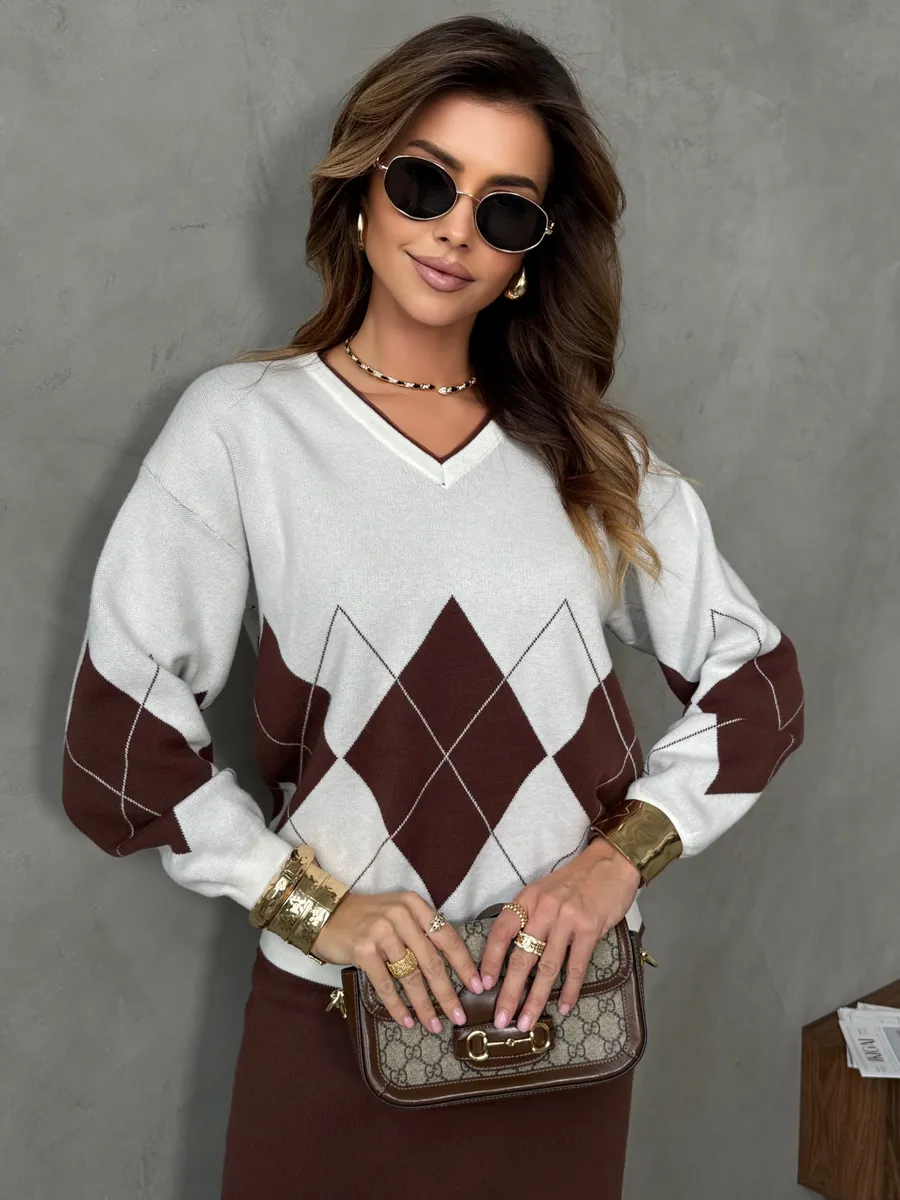 Костюм с юбкой теплый трикотажный