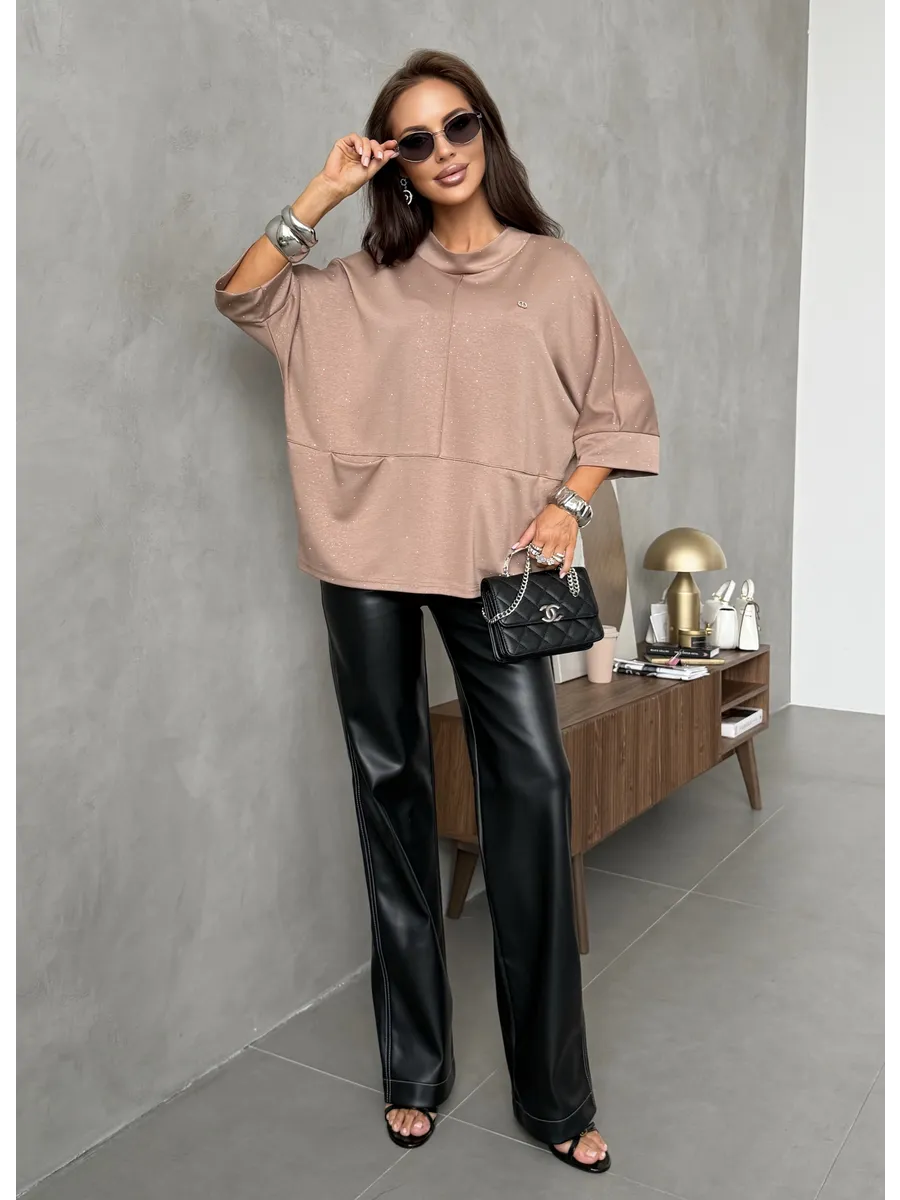 Бежевая кофта нарядная