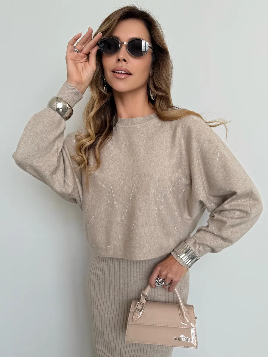 Костюм двойка трикотажный с платьем