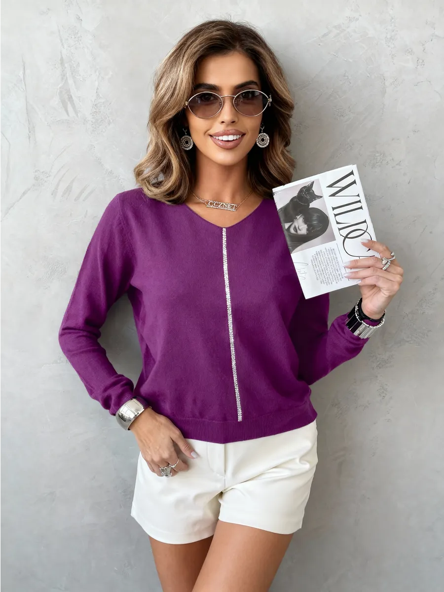 Кофта теплая нарядная трикотажная