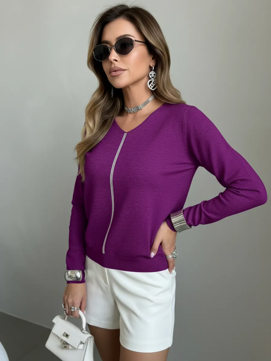 Кофта теплая нарядная трикотажная