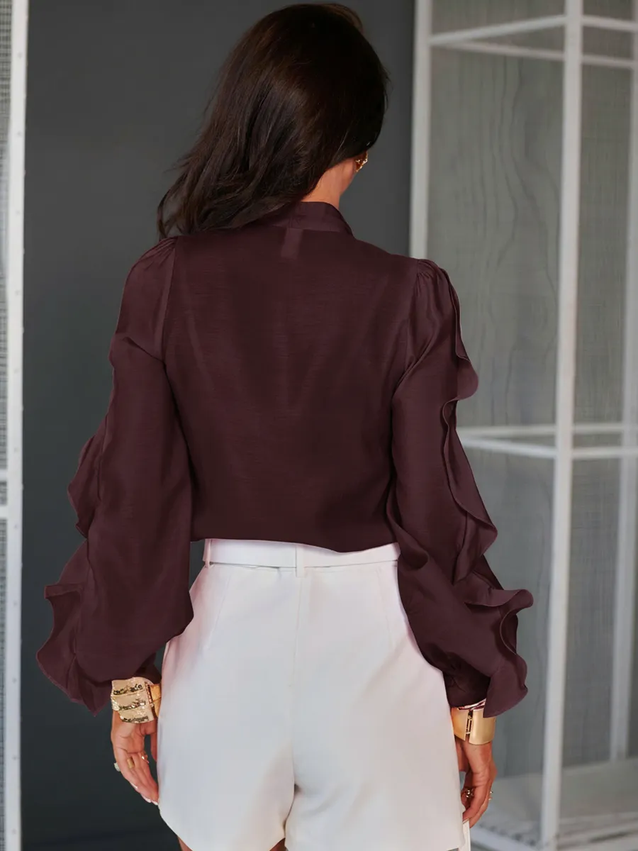 Бордовая блузка нарядная праздничная