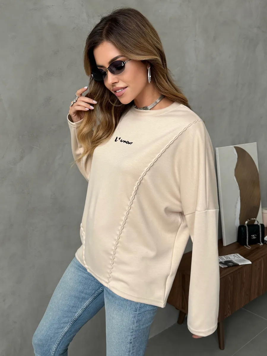 Бежевая кофта женская