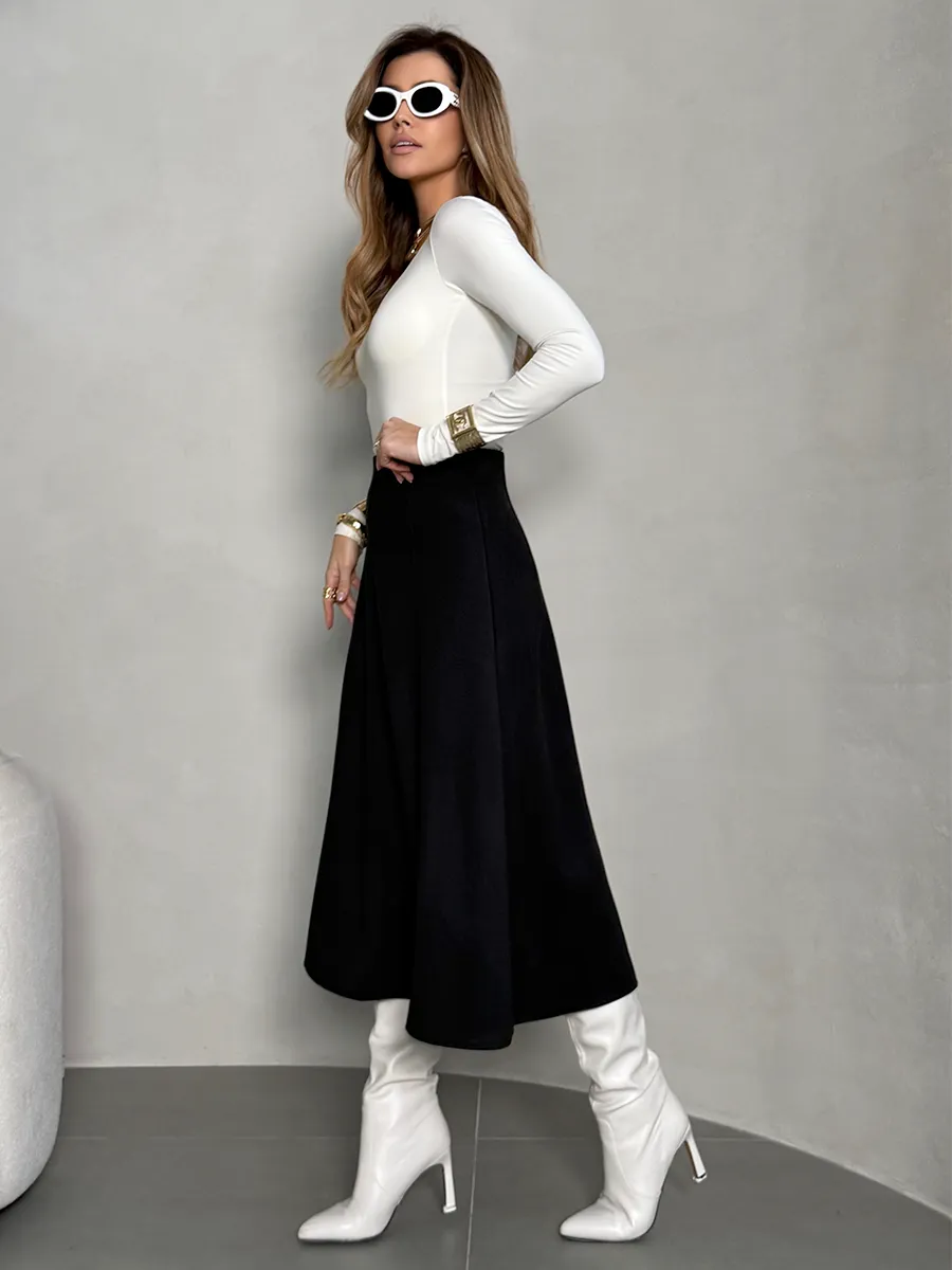 Юбка теплая длинная