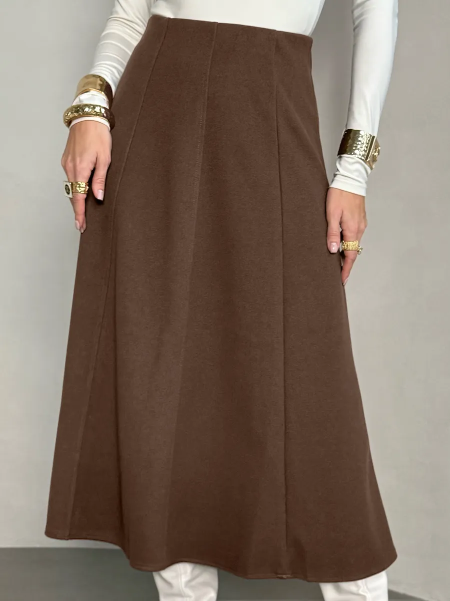 Юбка теплая длинная