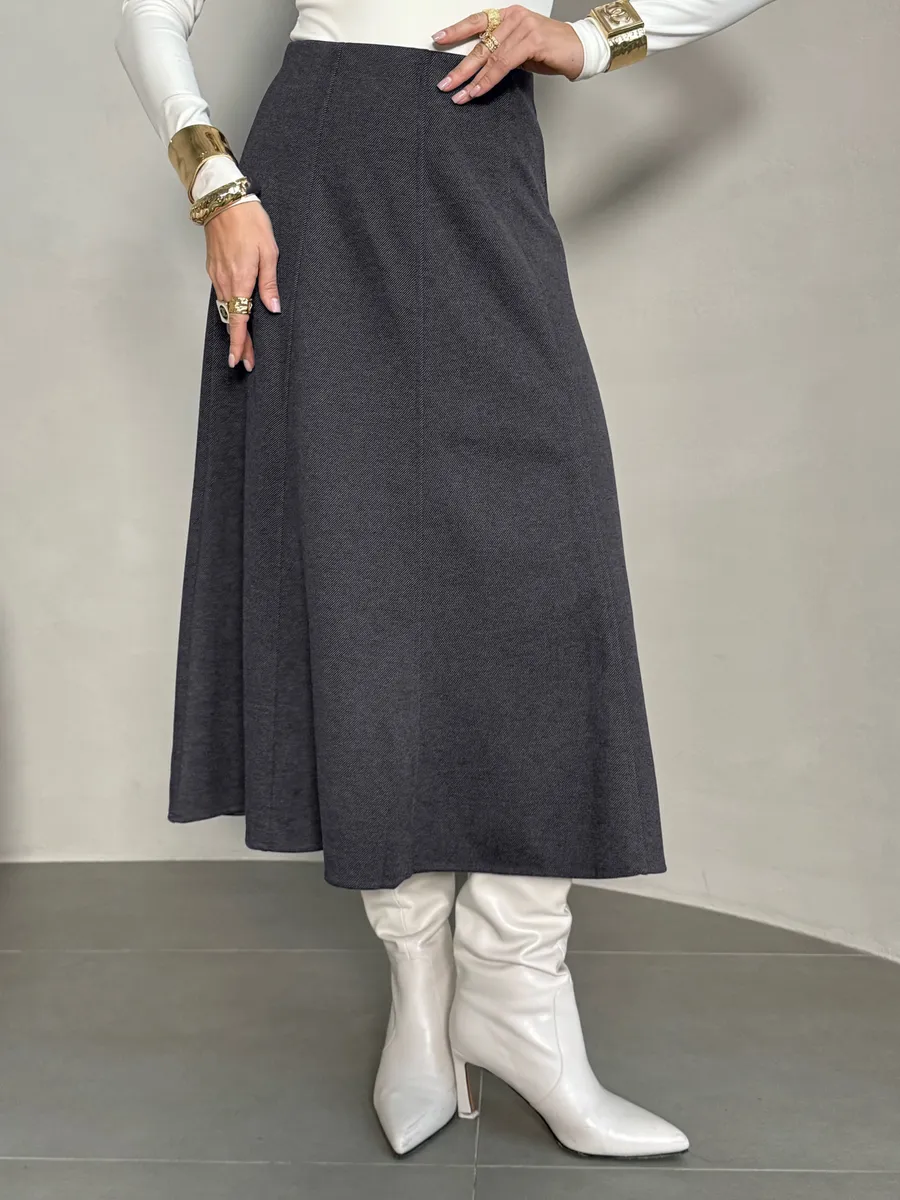 Юбка теплая длинная