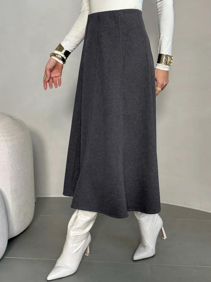 Юбка теплая длинная