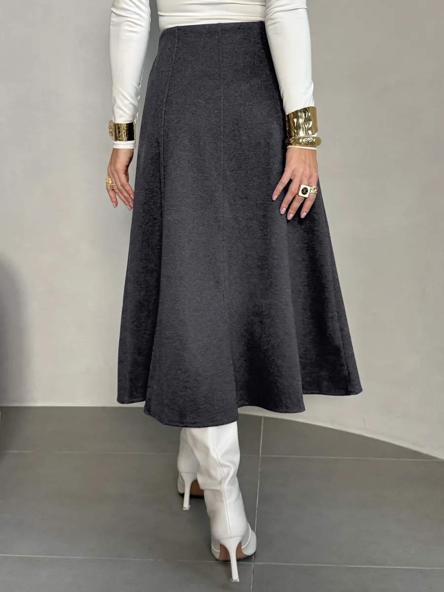 Юбка теплая длинная