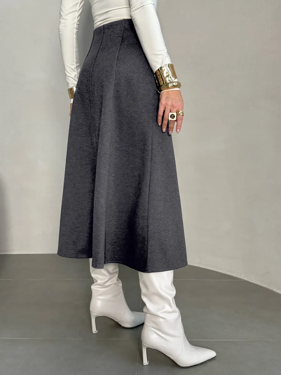 Юбка теплая длинная