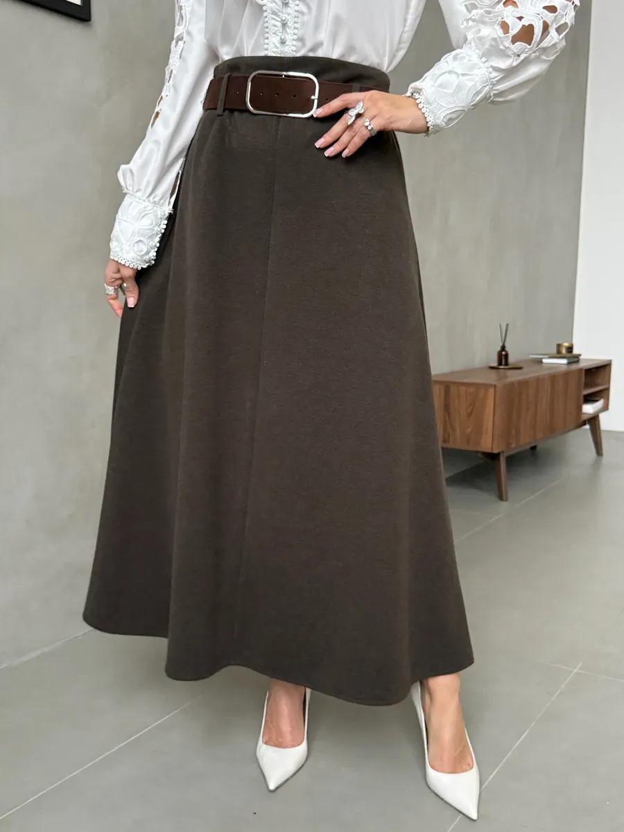 Юбка теплая длинная