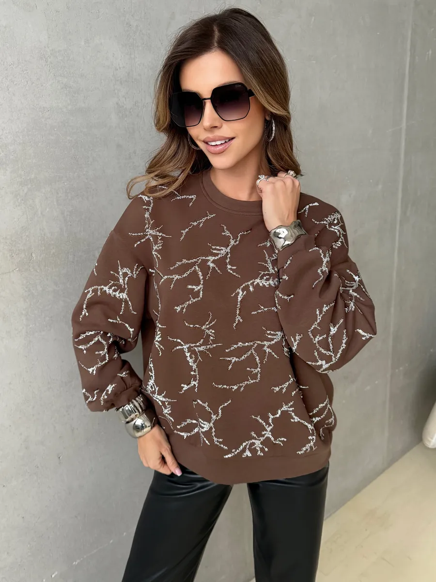 Кофта нарядная оверсайз