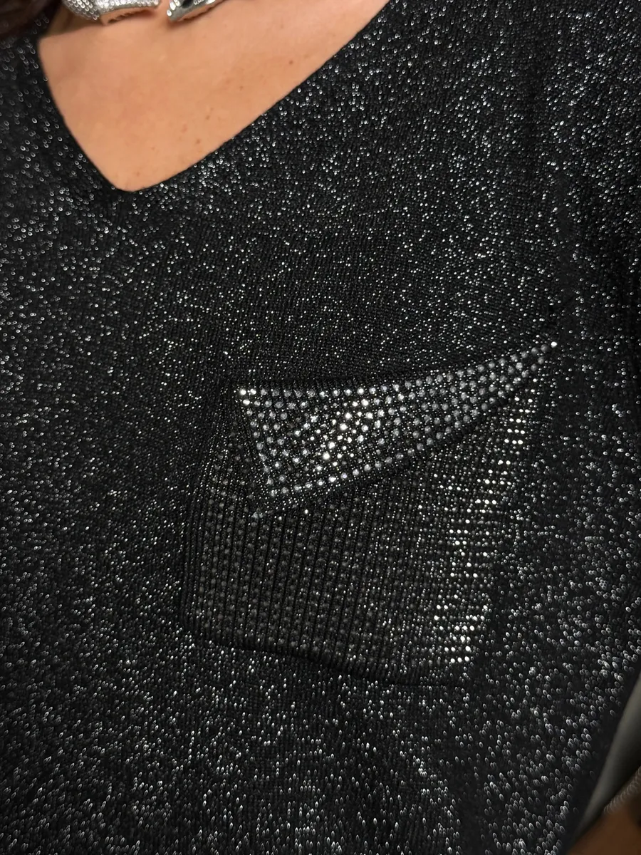 Черная кофта нарядная больших размеров