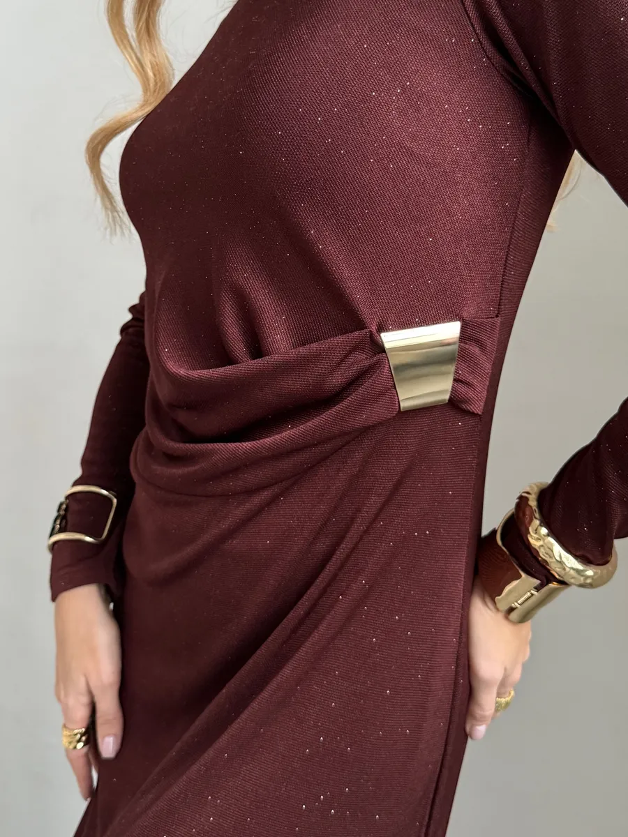 Коричневое платье праздничное вечернее