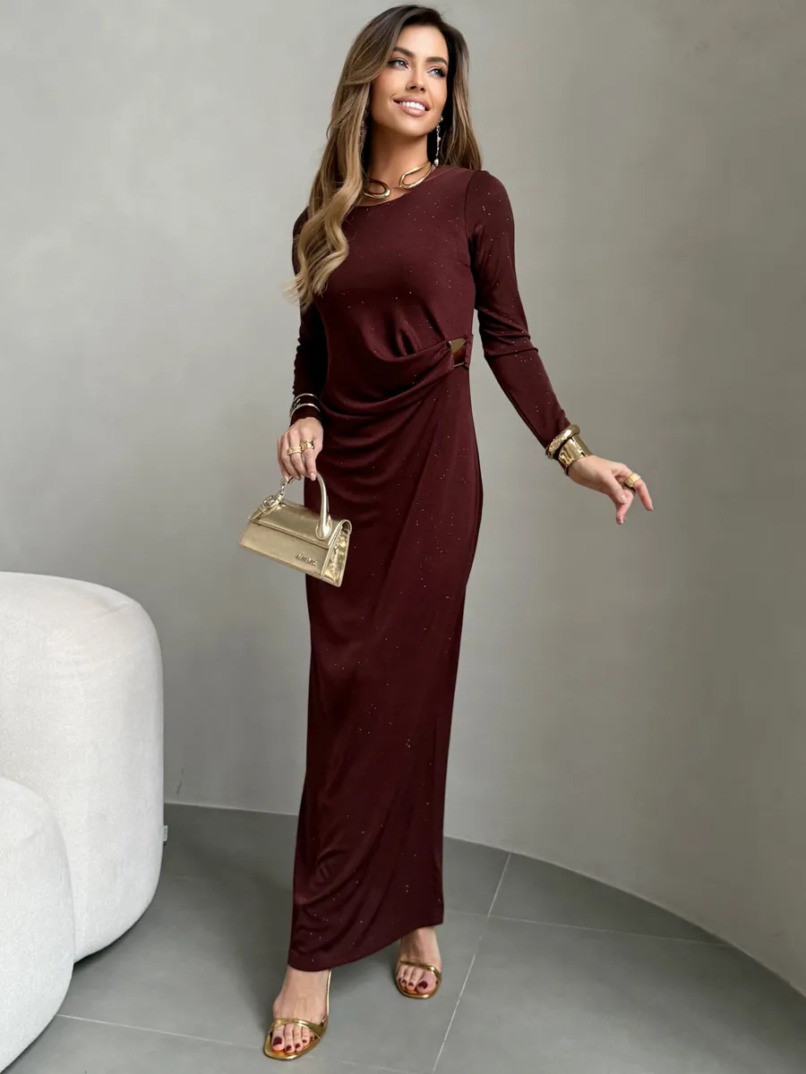 Коричневое платье праздничное вечернее