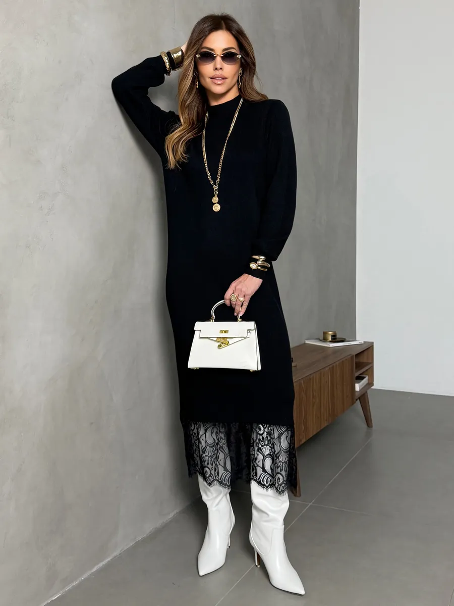 Платье праздничное теплое