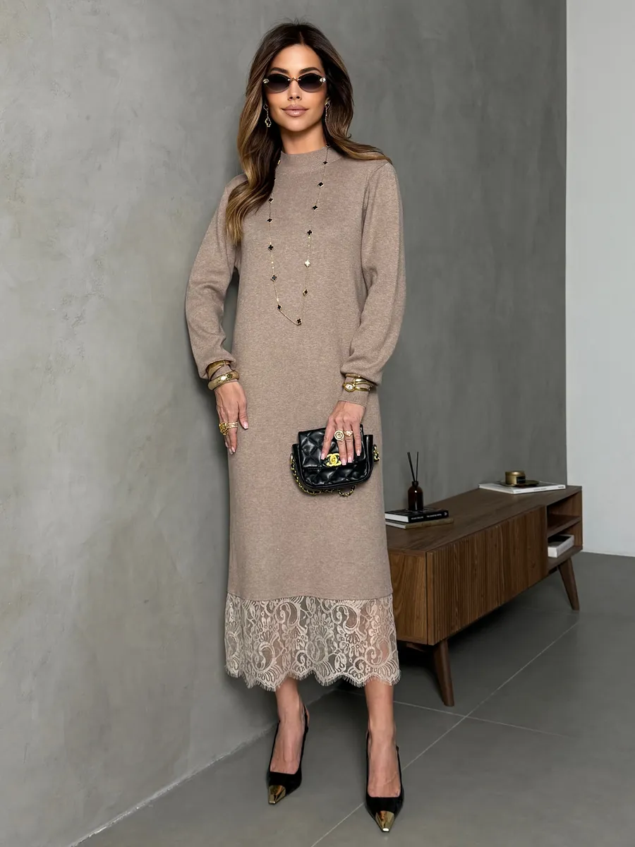 Платье праздничное теплое