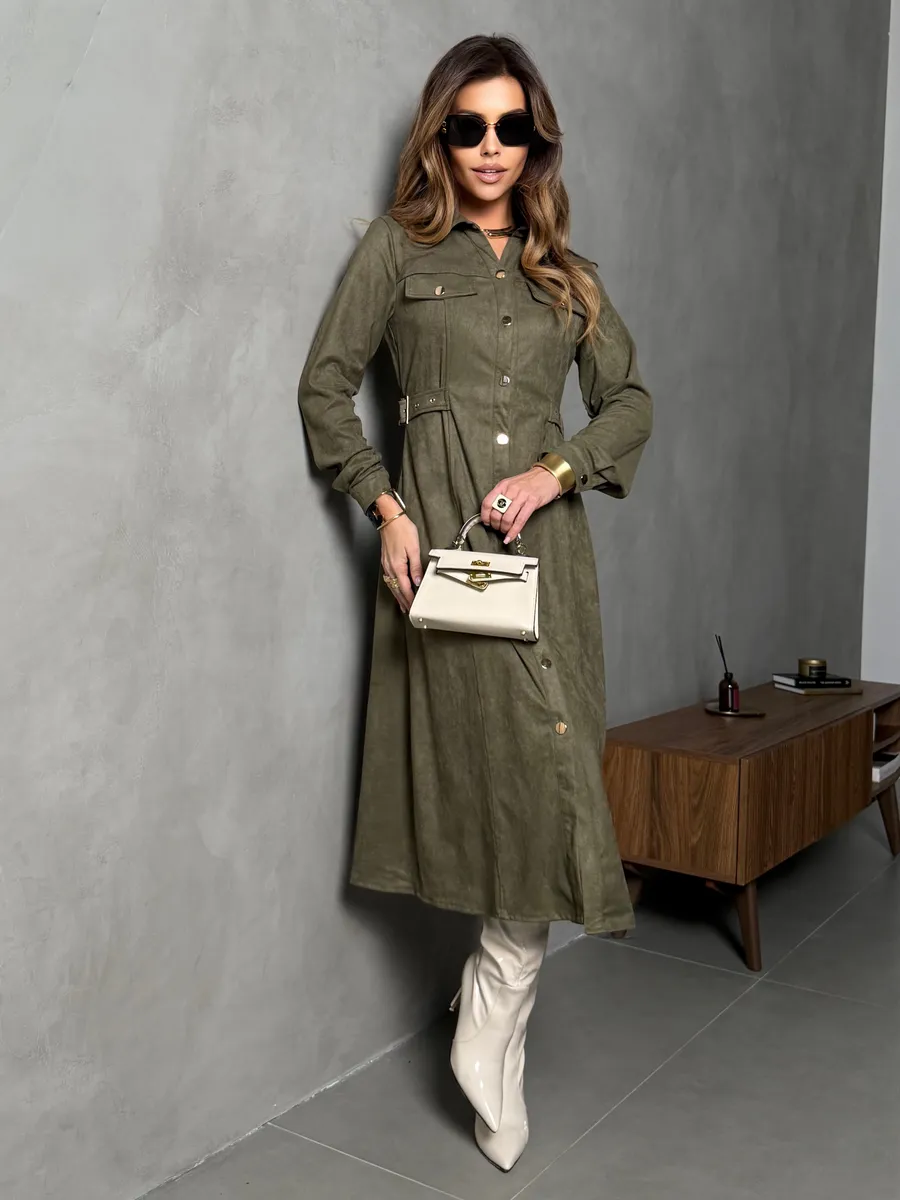 Платье рубашка офисное