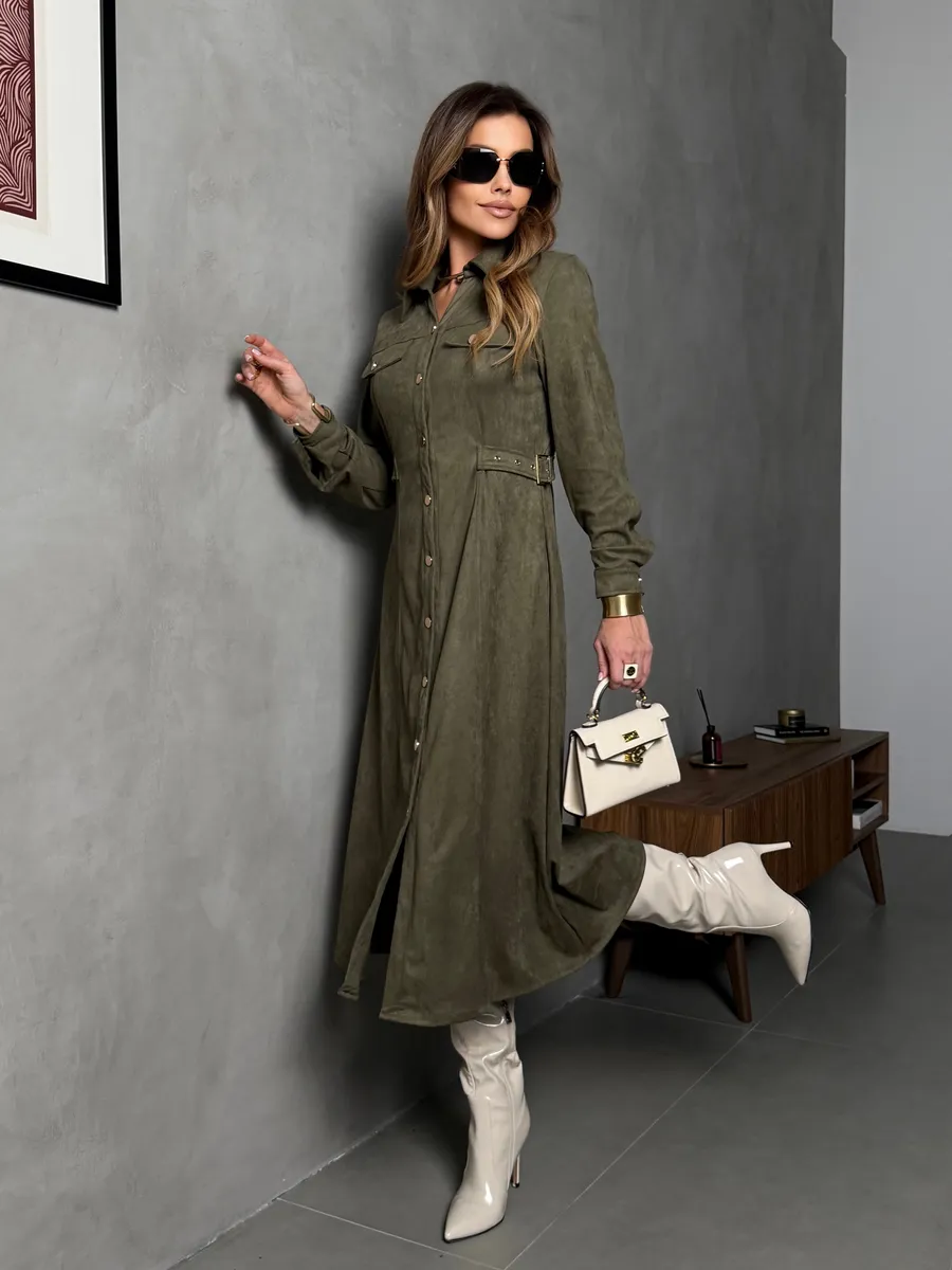 Платье рубашка офисное