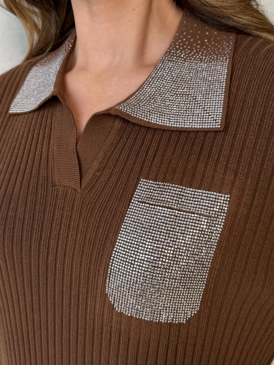 Коричневое платье осеннее теплое трикотажное лапша