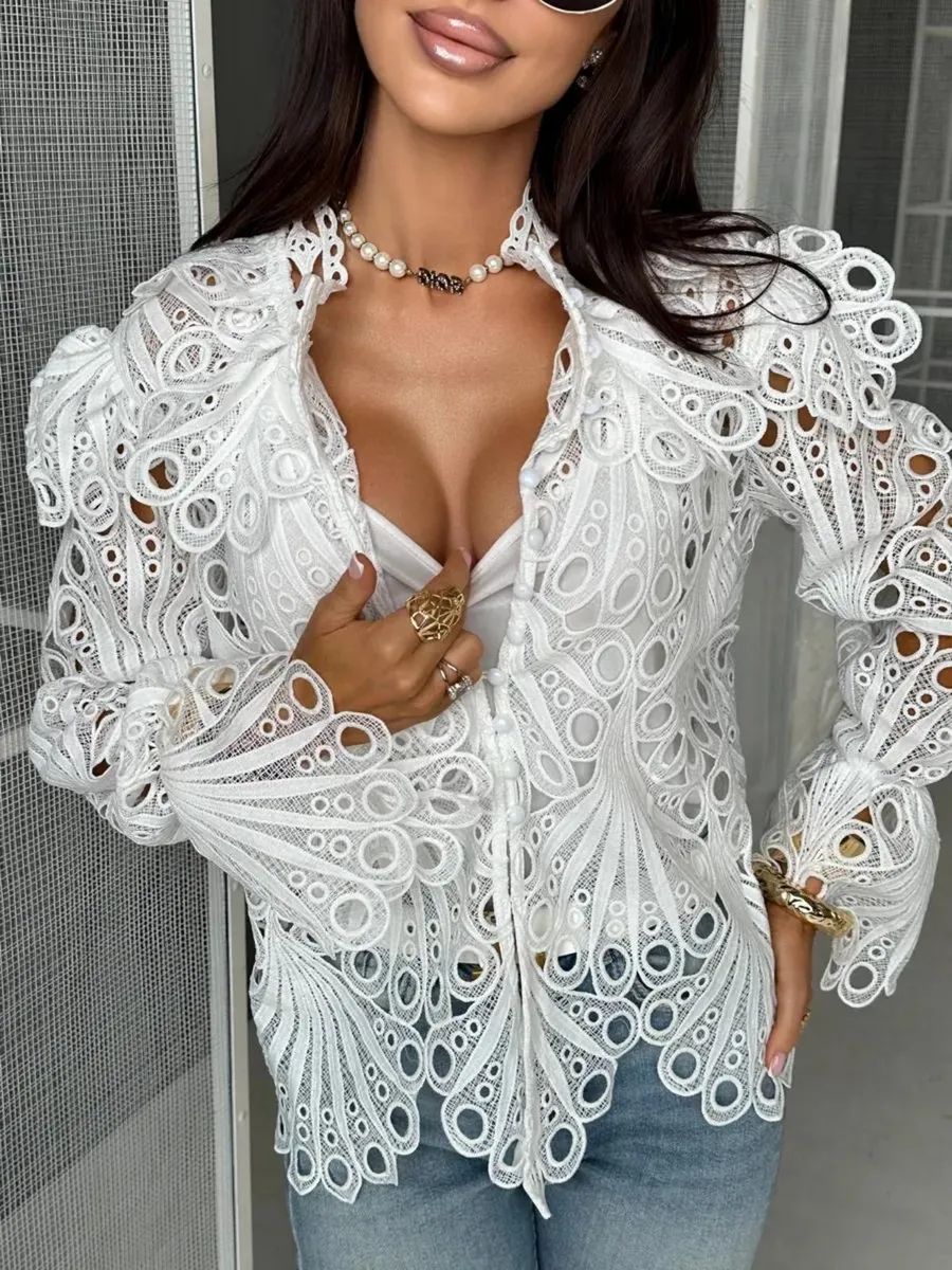 Белая блузка летняя нарядная