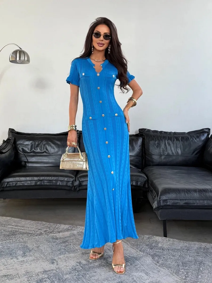 Праздничное длинное платье офисное макси