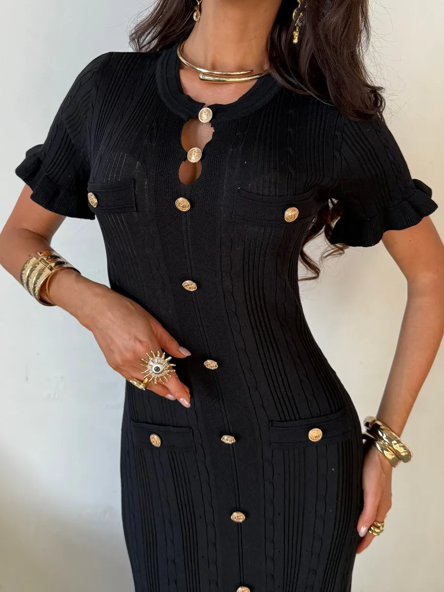 Платье повседневное трикотажное макси