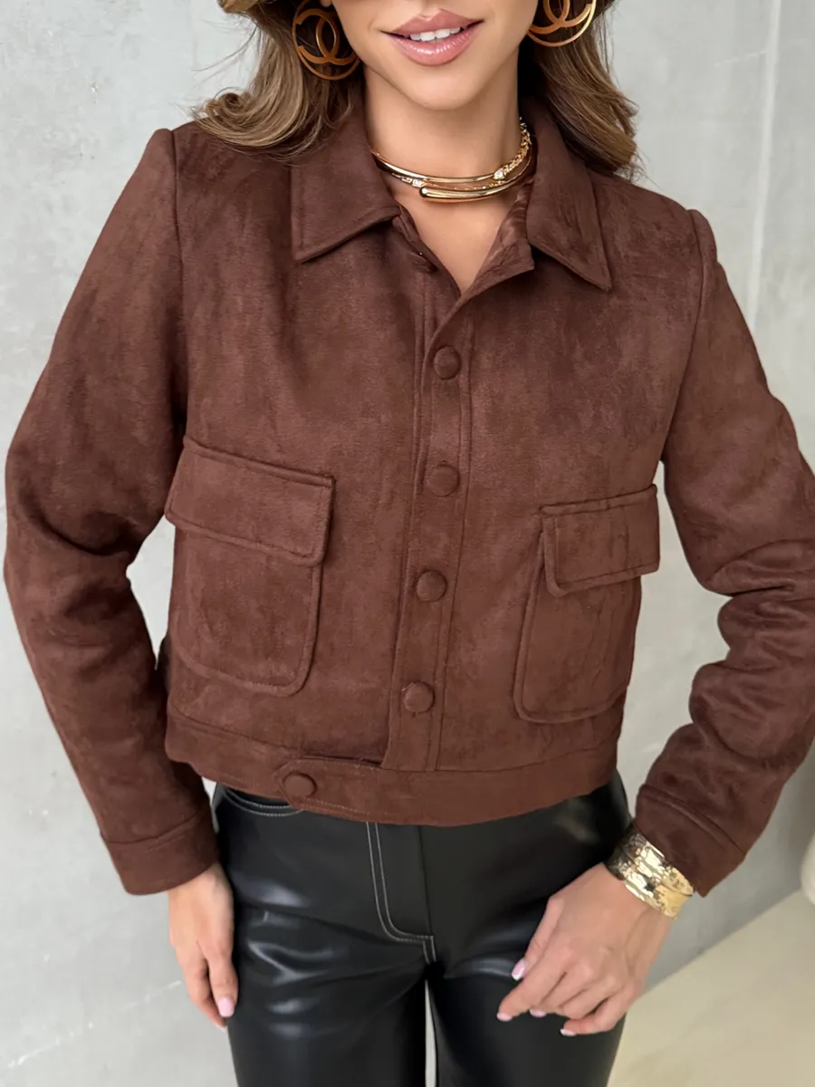 Куртка демисезонная замшевая