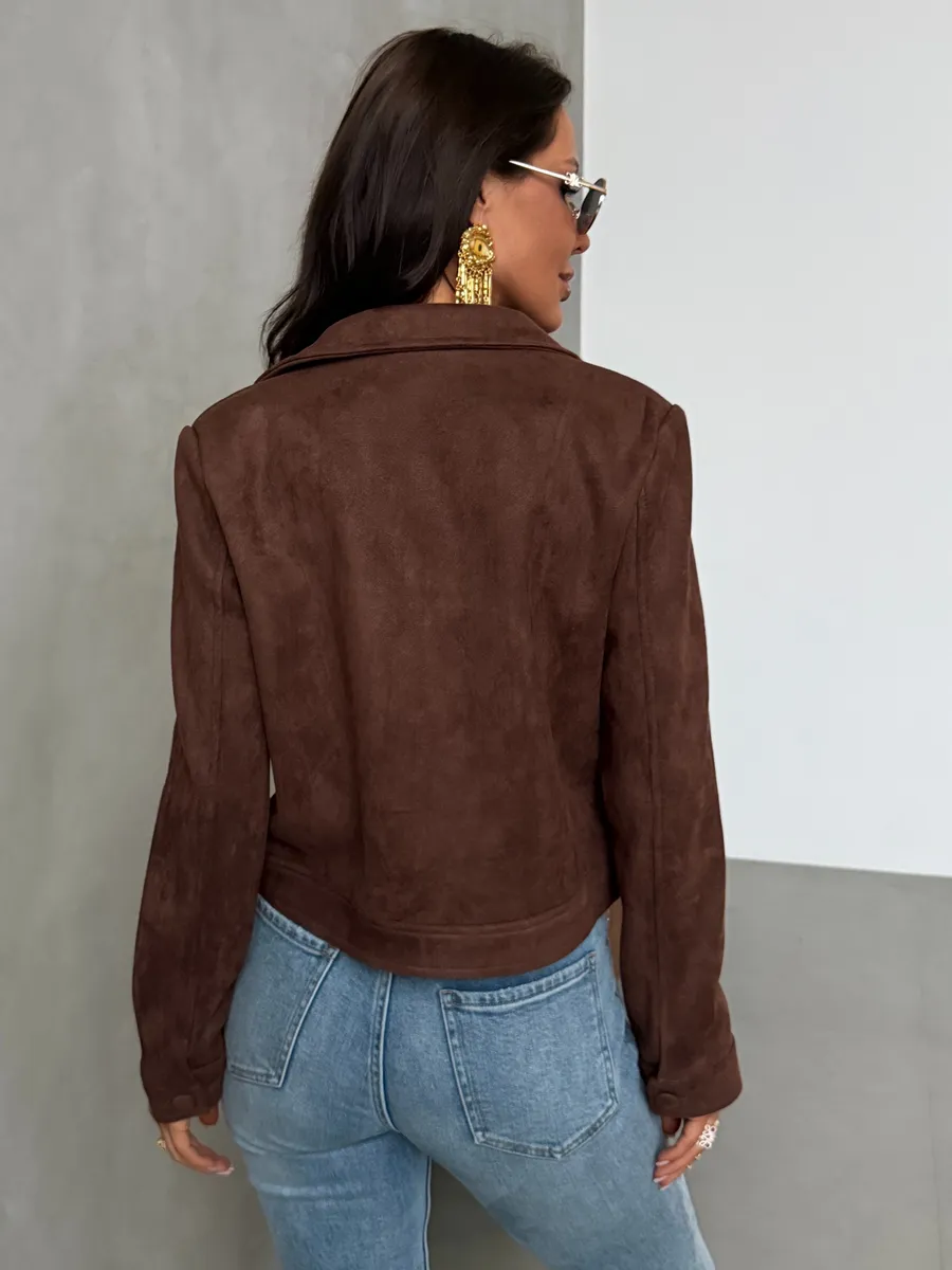 Куртка демисезонная замшевая