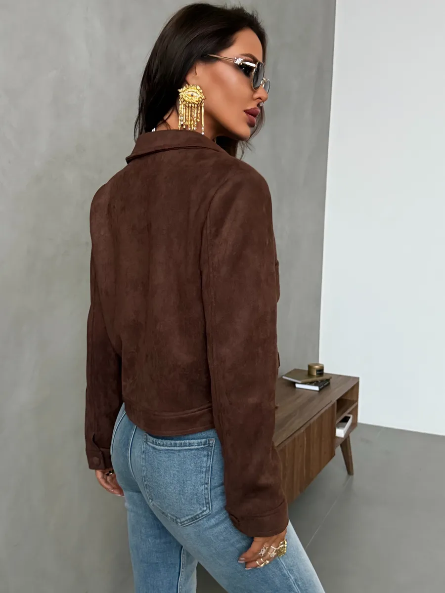 Куртка демисезонная замшевая