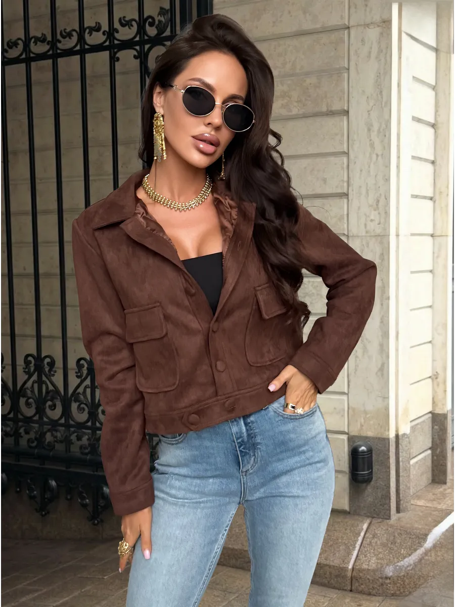 Куртка демисезонная замшевая