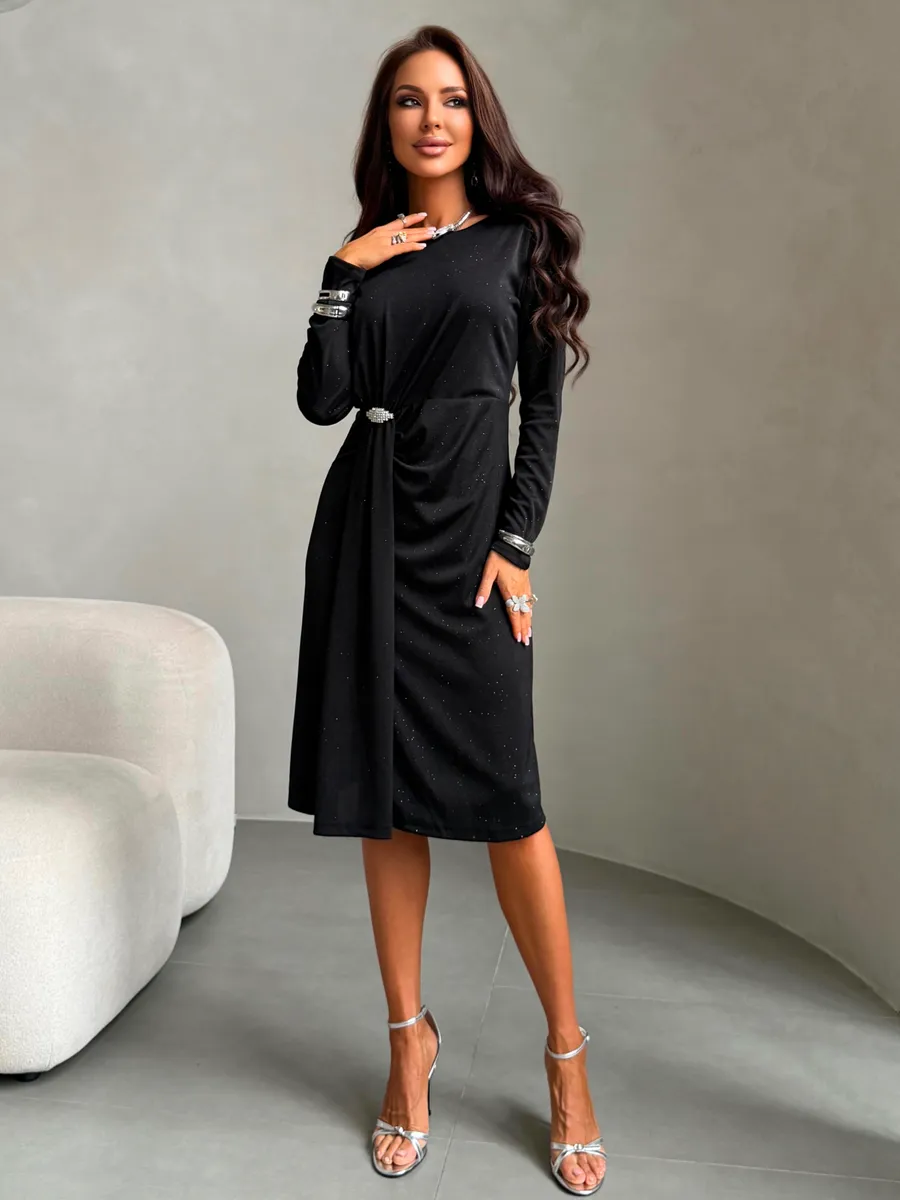 Черное платье праздничное вечернее