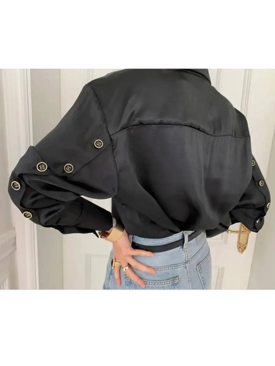 Блузка женская однотонная офисная