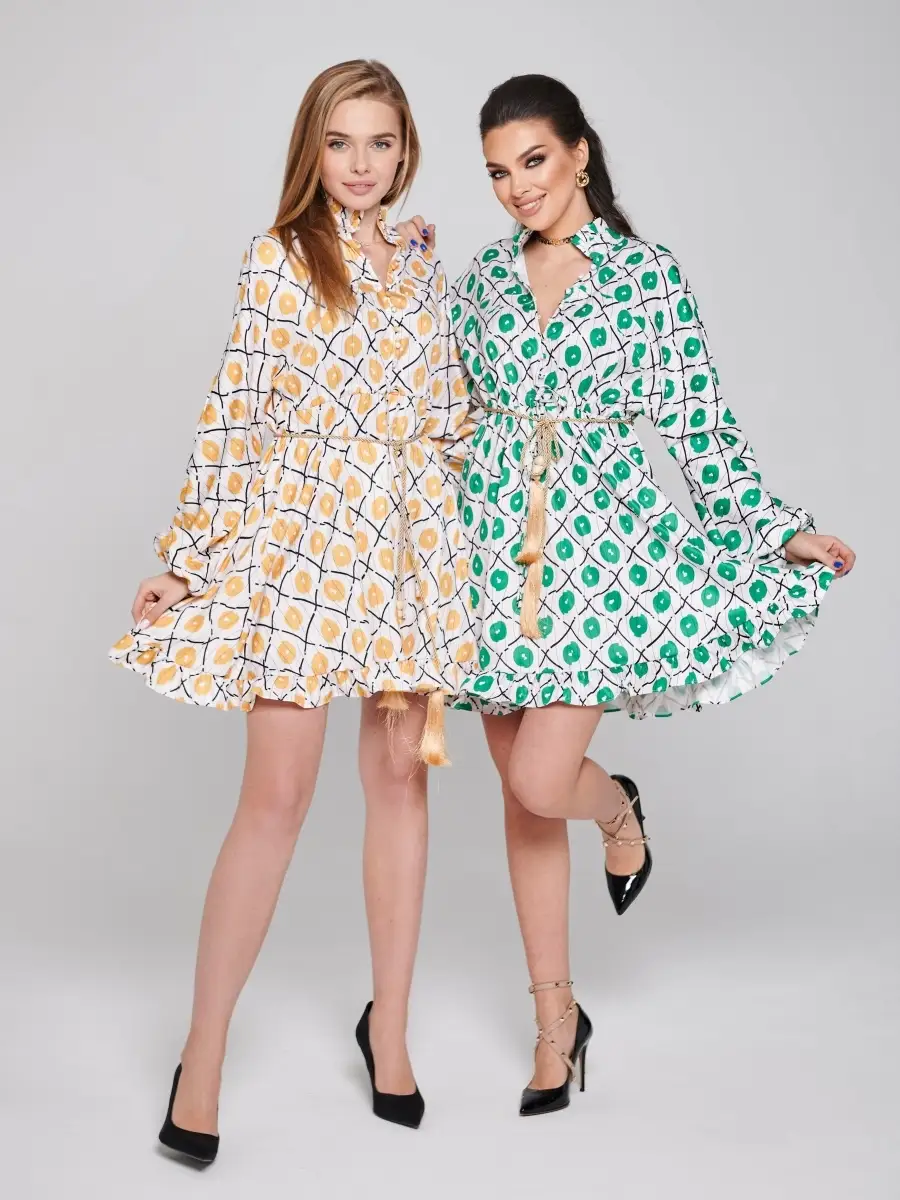 Желтое платье женское для девочки вечернее нарядное офисное