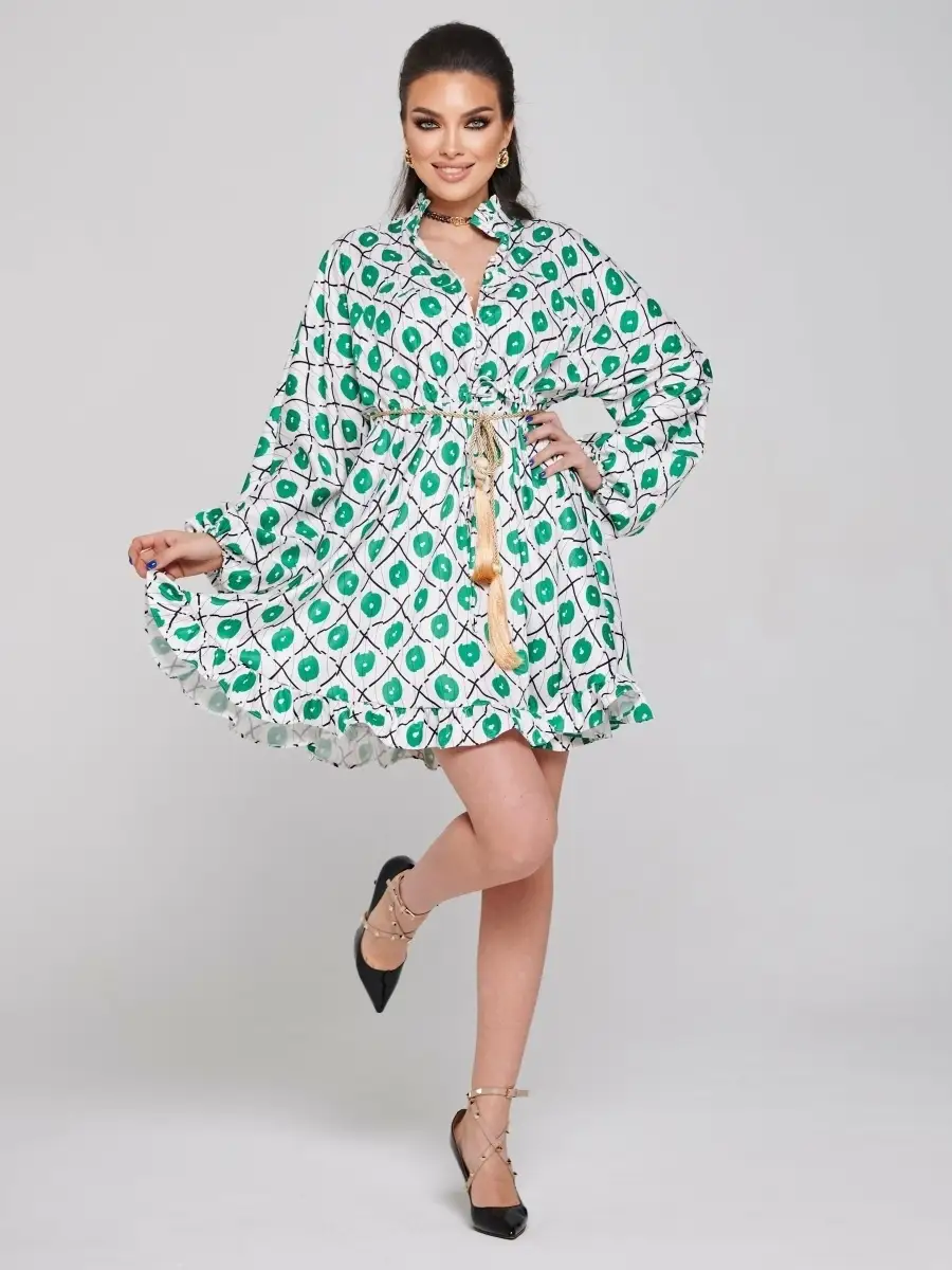 Зеленое платье женское для девочки вечернее нарядное офисное