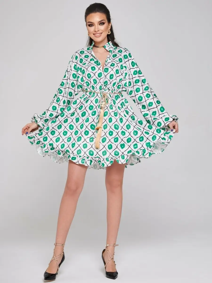 Зеленое платье женское для девочки вечернее нарядное офисное