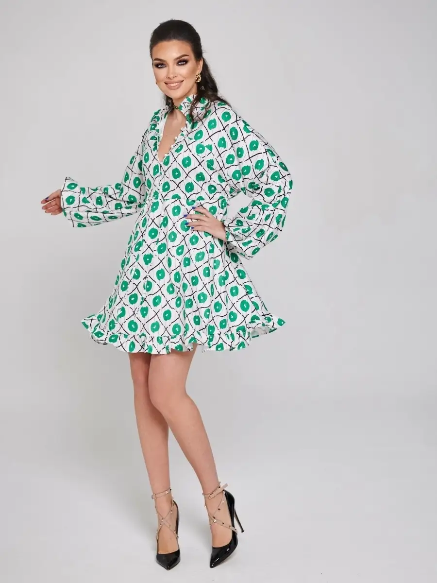 Зеленое платье женское для девочки вечернее нарядное офисное