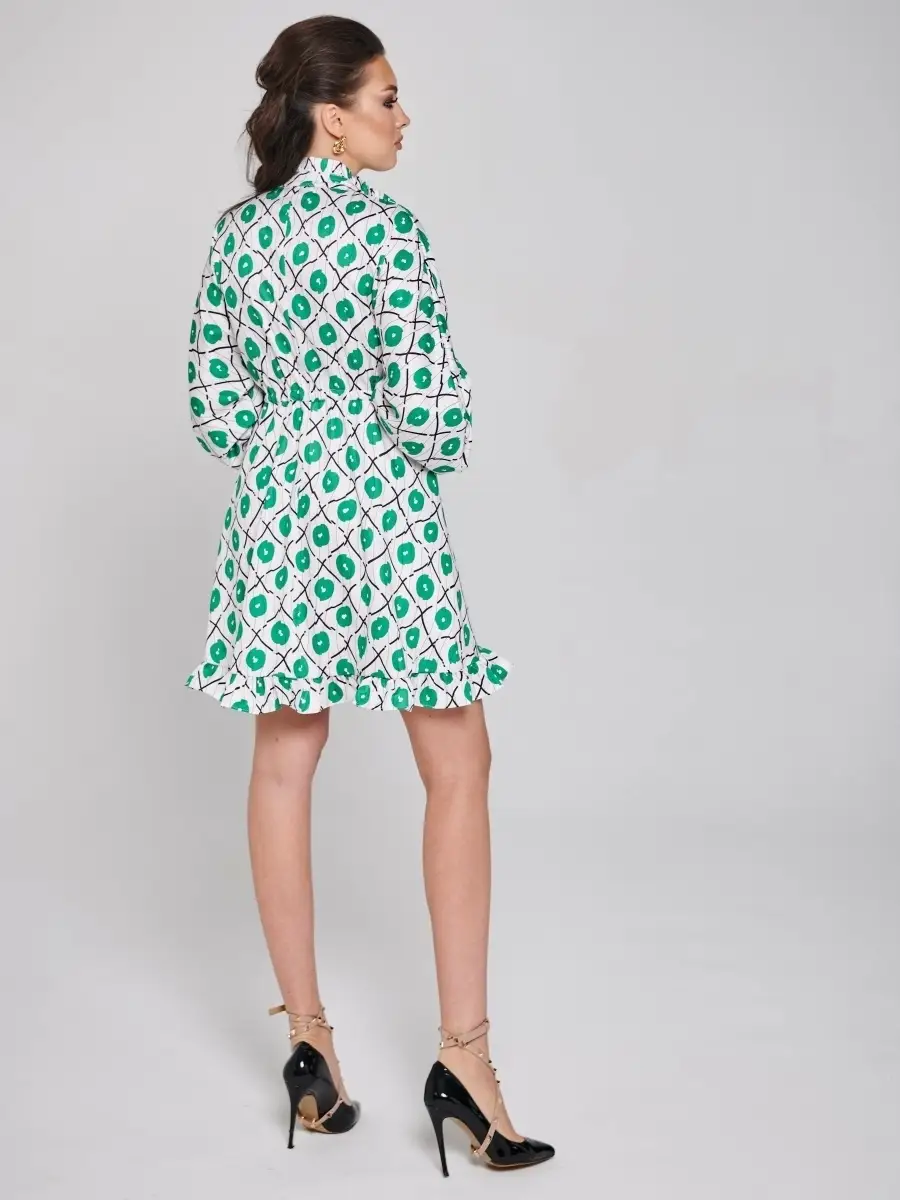 Зеленое платье женское для девочки вечернее нарядное офисное