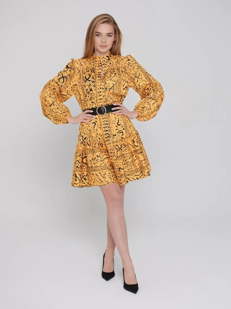 Желтое платье женское для девочки вечернее а силуэт офисное