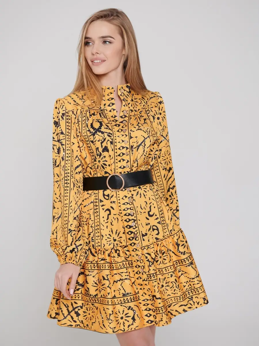 Желтое платье женское для девочки вечернее а силуэт офисное