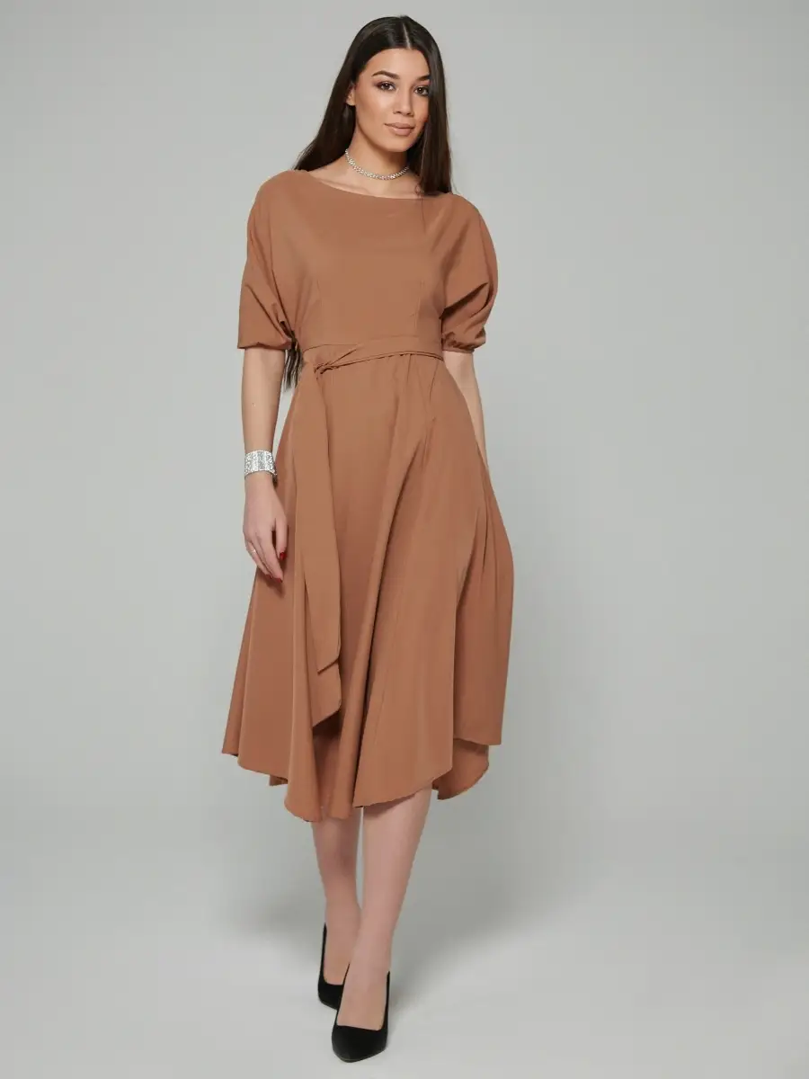 Капучино платье женское повседневное праздничное