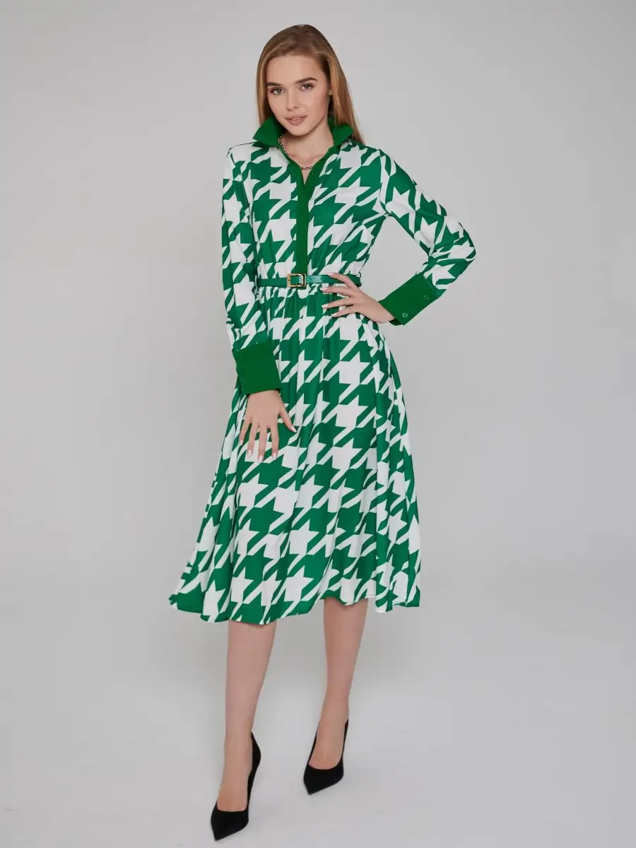 Зеленое платье женское для девочки летнее