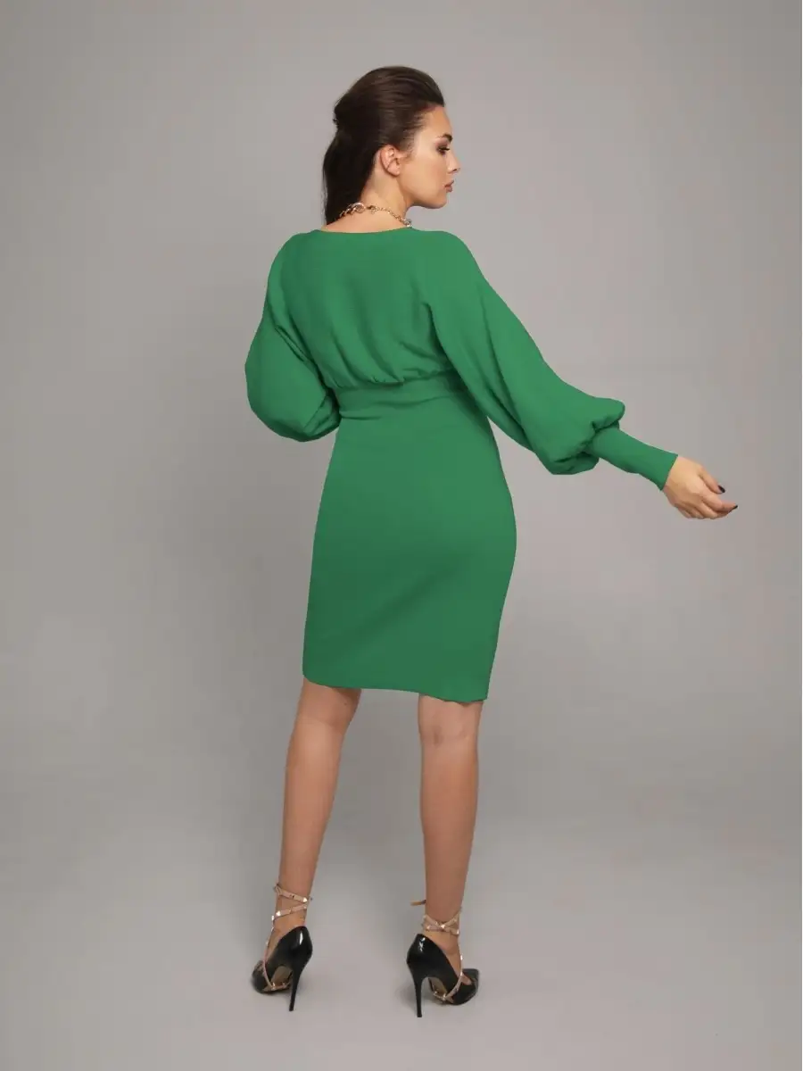 Зеленое платье женское для девочки вечернее нарядное