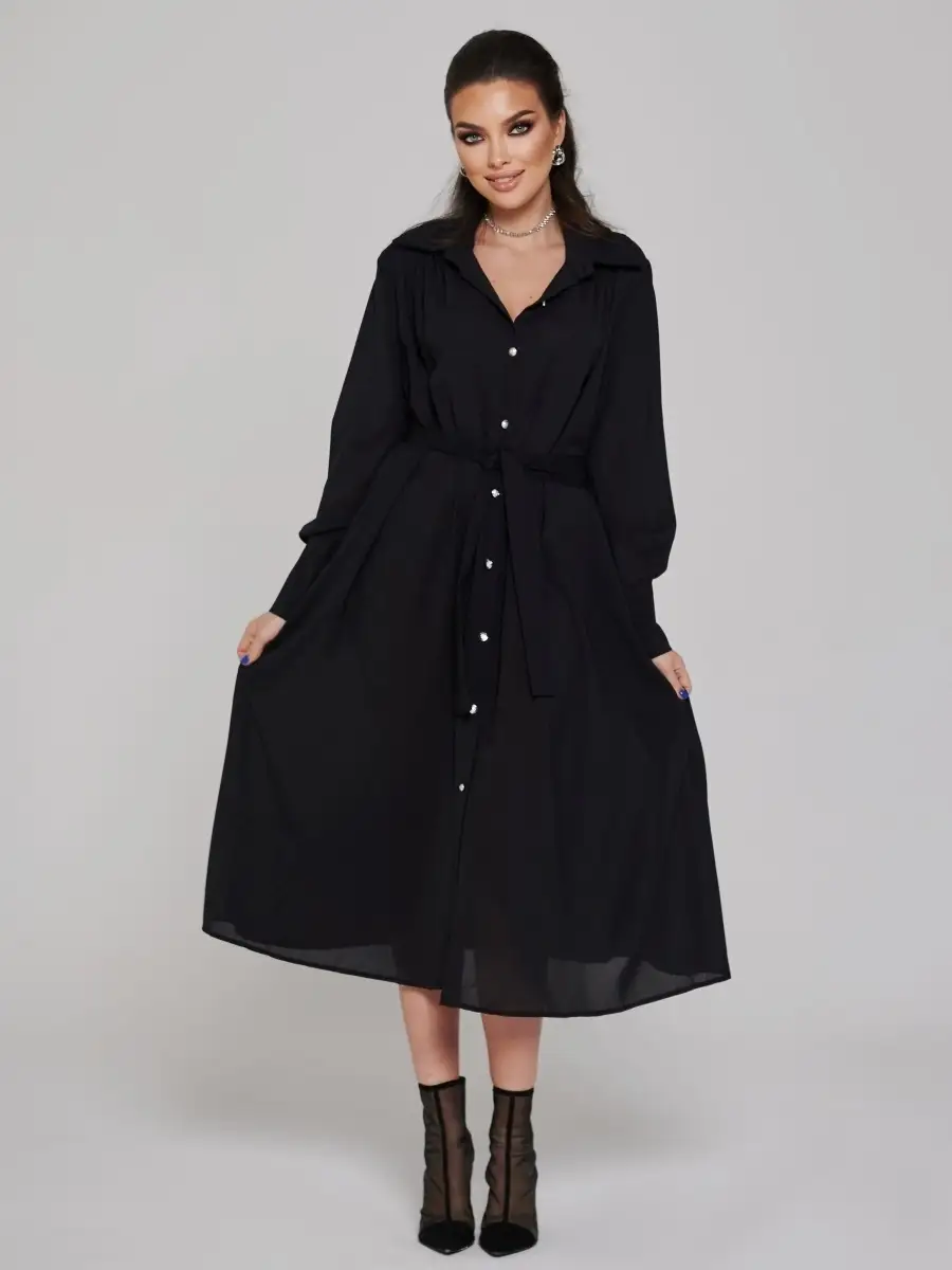 Платье женское шифоновое свободное нарядное