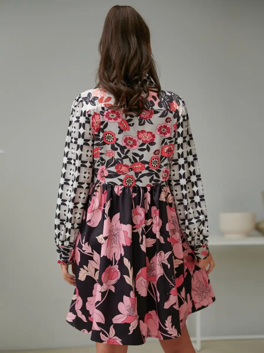 Черное платье женское повседневное в офис