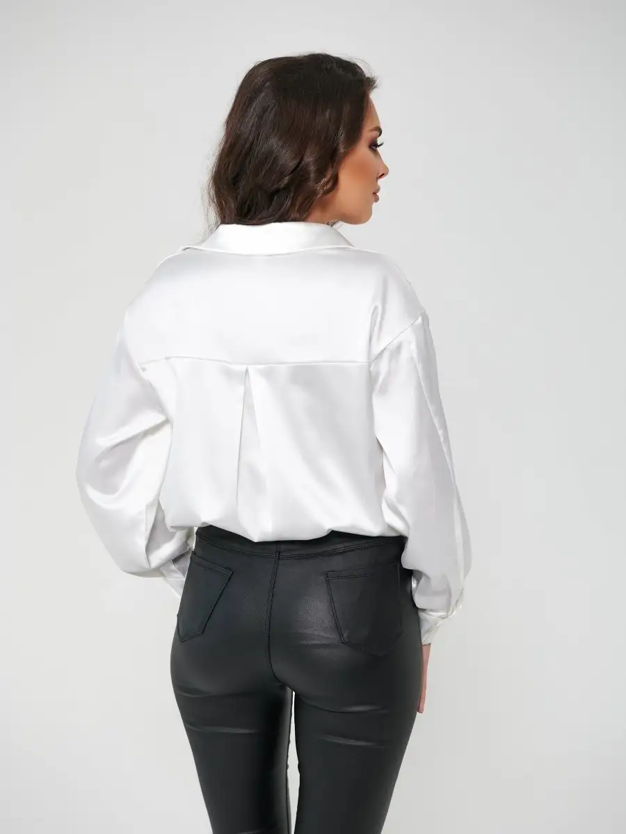 Белая блузка женская школьная офисная нарядная