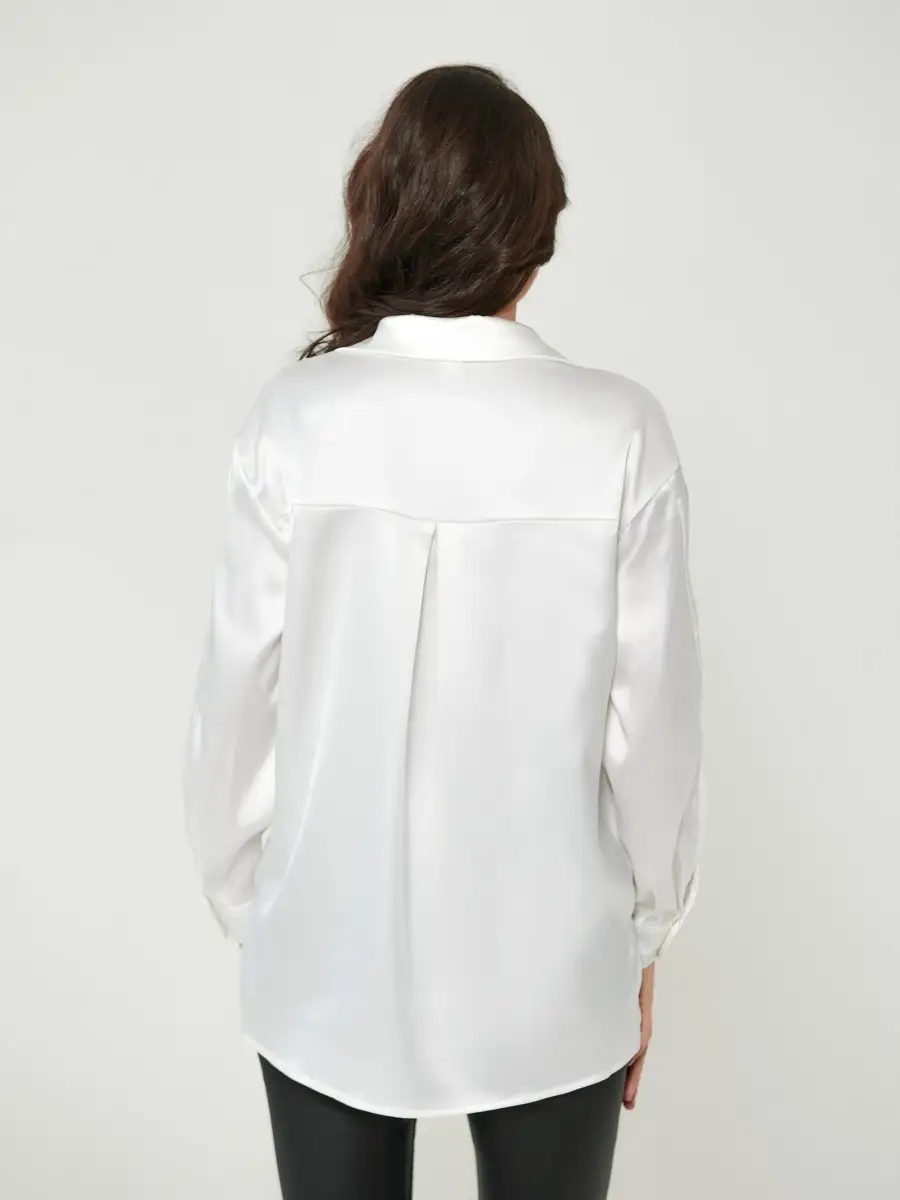 Белая блузка женская школьная офисная нарядная