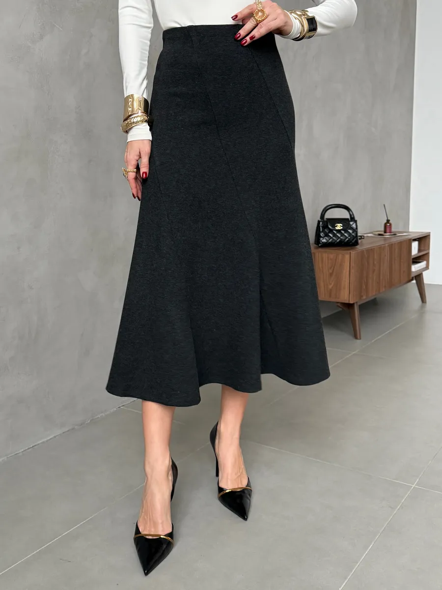 Юбка женская теплая длинная