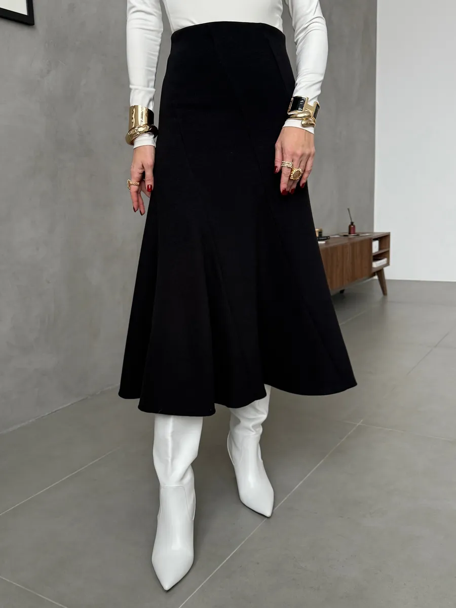 Юбка женская теплая длинная